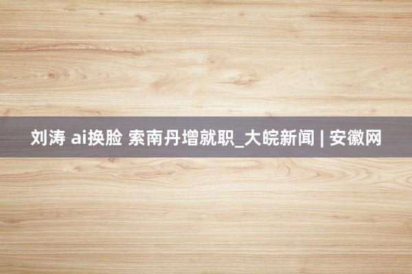 刘涛 ai换脸 索南丹增就职_大皖新闻 | 安徽网