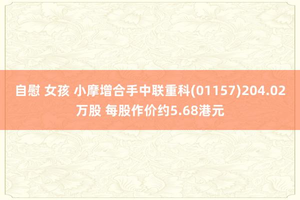自慰 女孩 小摩增合手中联重科(01157)204.02万股 每股作价约5.68港元