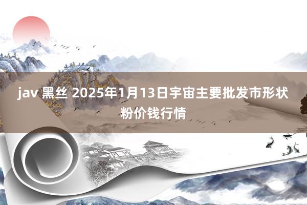 jav 黑丝 2025年1月13日宇宙主要批发市形状粉价钱行情