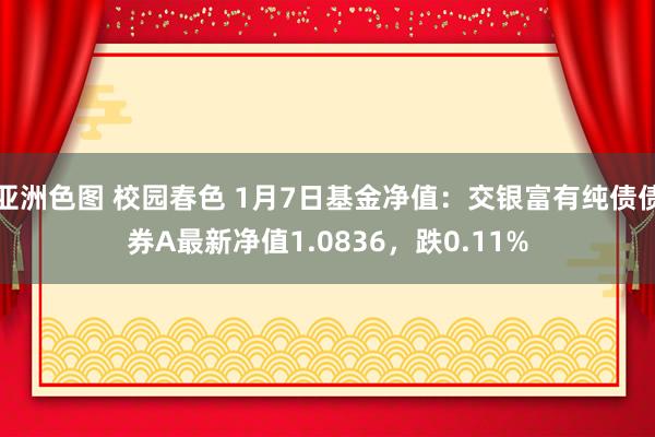 亚洲色图 校园春色 1月7日基金净值：交银富有纯债债券A最新净值1.0836，跌0.11%