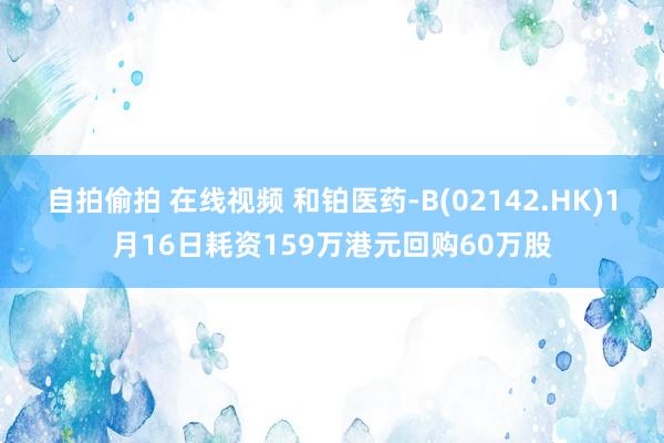 自拍偷拍 在线视频 和铂医药-B(02142.HK)1月16日耗资159万港元回购60万股
