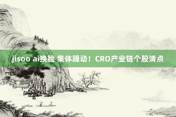 jisoo ai换脸 集体躁动！CRO产业链个股清点