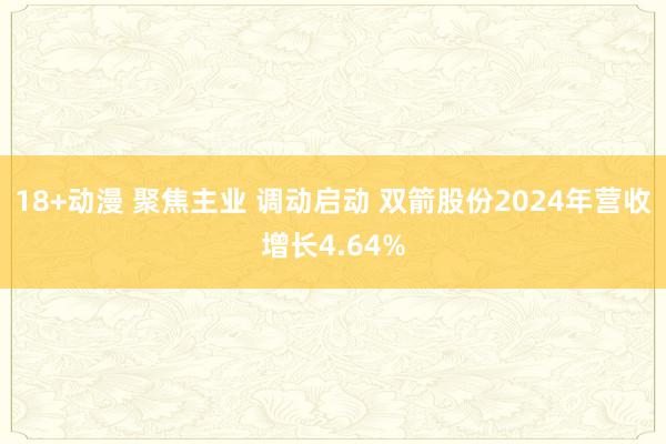 18+动漫 聚焦主业 调动启动 双箭股份2024年营收增长4.64%