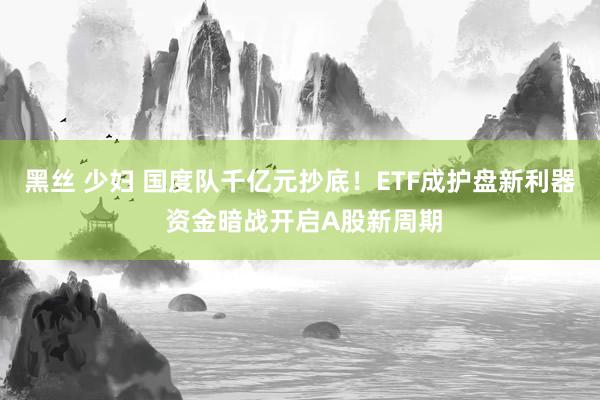 黑丝 少妇 国度队千亿元抄底！ETF成护盘新利器 资金暗战开启A股新周期