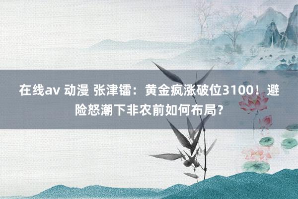 在线av 动漫 张津镭：黄金疯涨破位3100！避险怒潮下非农前如何布局？